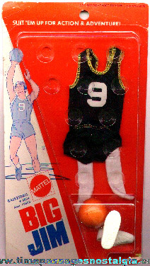 Unopened 1973 BIG JIM Basketball Outfit By Mattel