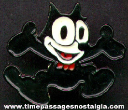 Felix The Cat Painted Metal Pin