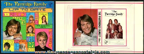 1970’s Partridge Family Album With The Scarce Original Book Cover Insert