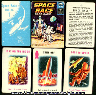 Old Boxed Space Race Card Game