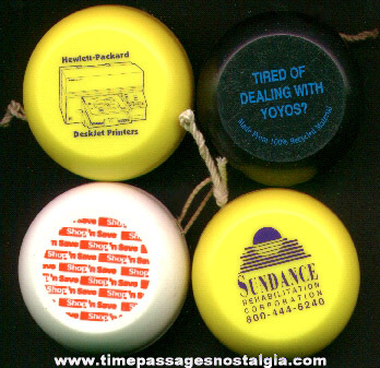 (4) Advertising Premium Yo-Yos