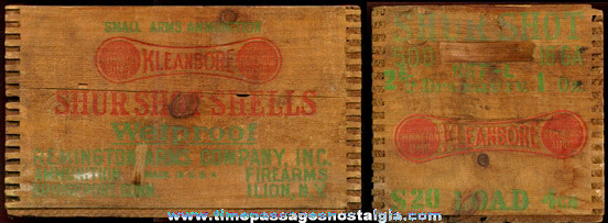 Remmington Small Arms Ammunition Wooden Shipping Crate