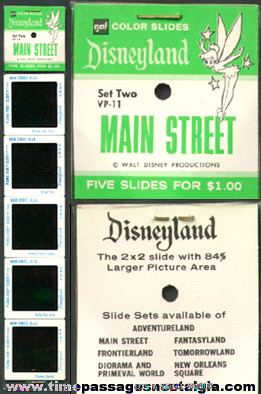 Unopened Disneyland GAF Color Slide Packet