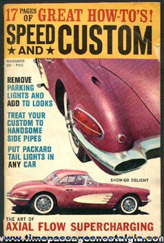 November 1962 Issue Of Speed & Custom Magazine