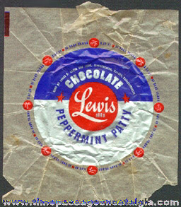 Old & Rare Lewis Chocolate Peppermint Patty Candy Wrapper