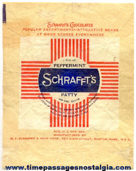 Old Schrafft’s Peppermint Patty Candy Wrapper