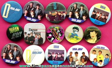 (15) Different Duran Duran Music Pinback Buttons