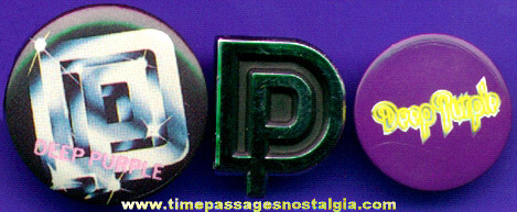 (3) Different Deep Purple Music Concert Pins