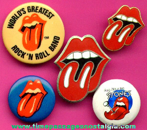 (5) Rolling Stones Pins