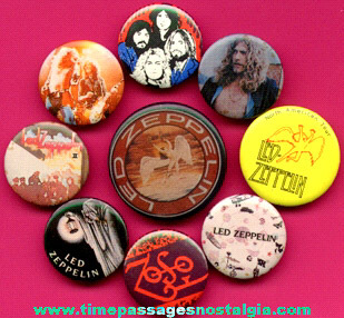 (9) Different Led Zeppelin Music Pins