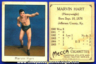 1900’s Marvin Hart Mecca Cigarettes Premium Boxing Trading Card