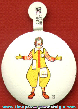 Old McDonald’s / Ronald McDonald Tin Tab Advertising Button