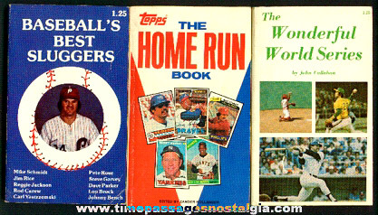 (3) Baseball Paperback Books