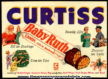 1948 Curtiss Candy - Baby Ruth Candy Bar Advertisement