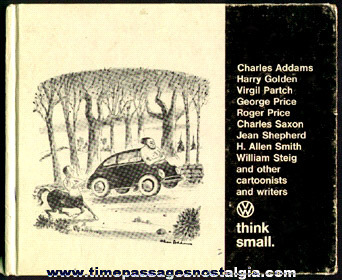 1967 "Think Small" Dealership Premium Volkswagen Cartoon Hardcover Book