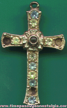 Old Jeweled Cross With A Stanhope Viewer