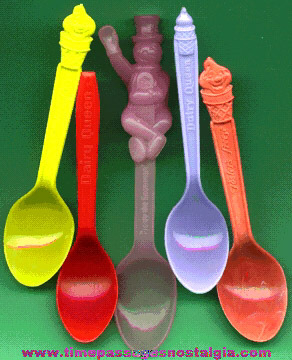 (5) Advertising Ice Cream Spoons