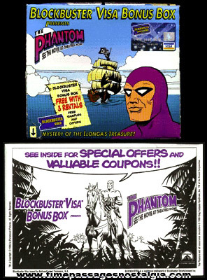 1996 Phantom Movie Blockbuster Bonus Box With Contents