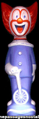 1960’s BOZO The Clown Soaky Bubble Bath Figural Bottle