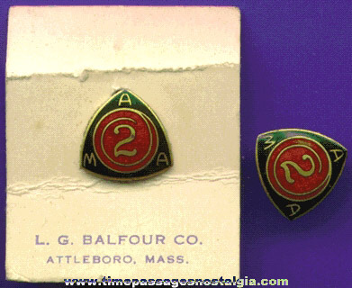 (2) Matching Enameled American Motorcyclist Association (AMA) Pins