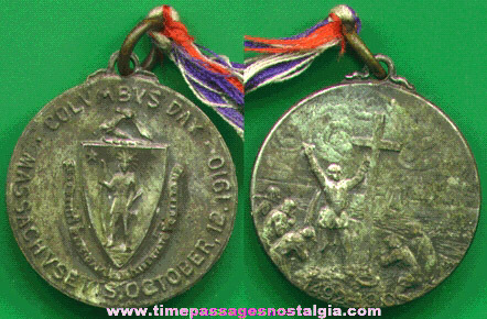 1910 Christopher Columbus Columbus Day Medallion