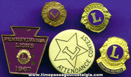 (5) Different Small Lions International Club Items