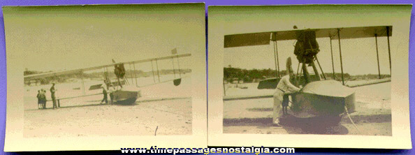 (2) Early Water Airplane Photographs