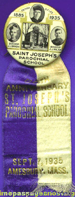 1935 St. Joseph Parochial School 50th Anniversary Ribbon