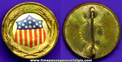 World War I United States Food Administration Flag Shield Pin