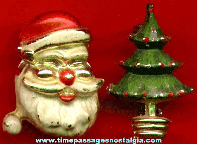 (2) Older Christmas Pins