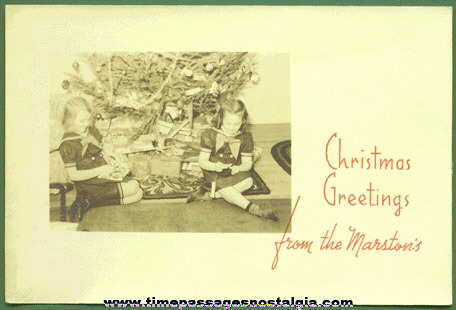 Old Real Photo Christmas Card