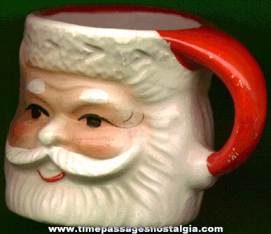 Small Old Porcelain Santa Claus Cup