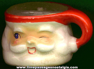 Small Old Porcelain Santa Claus Cup