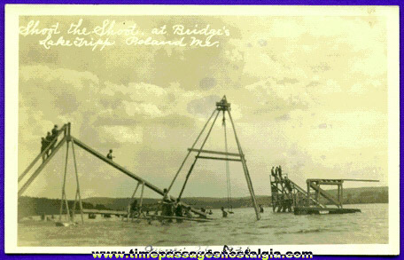 1925 Shoot The Shoot Water Ride Real Photo Post Card