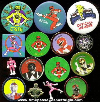 (15) Small Power Rangers Character Items