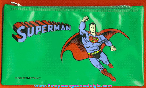 DC Comics SUPERMAN Vinyl Pencil Bag / Pouch