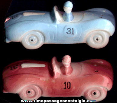 Old Racing Car Salt & Pepper Shaker Set