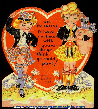 1939 Scottish Mechanical Valentine Card