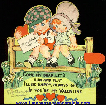1939 Mechanical Valentine Card