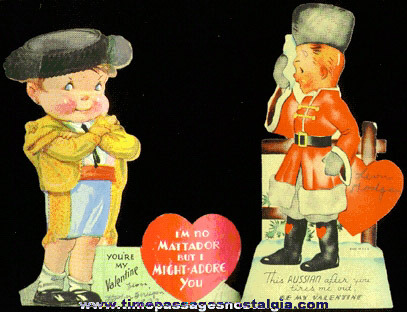 (2) 1939 Valentine Cards