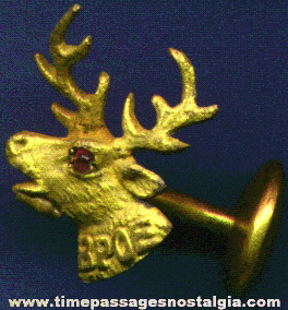 Old Elks Lodge (B.P.O.E.) Cuff Link Or Stud Button