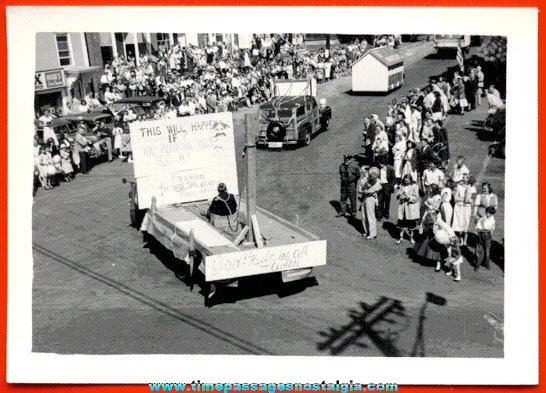 Interesting Old ANTI - KREMLIN Parade Float Photograph