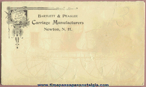 Old Carriage Manufacturer Graphic Company Envelope