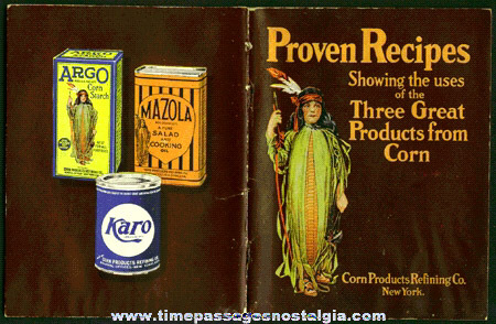 Old Corn Products Refining Company Advertising Recipe Booklet