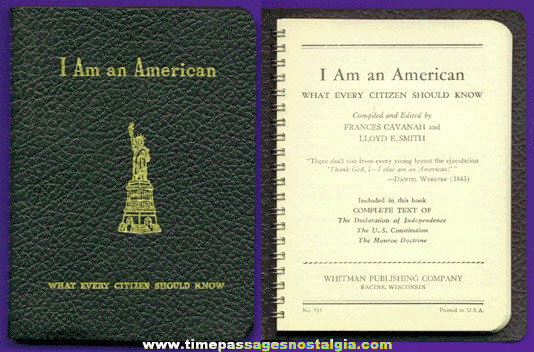 Old "I AM AN AMERICAN" What Every Citizen Should Know Book