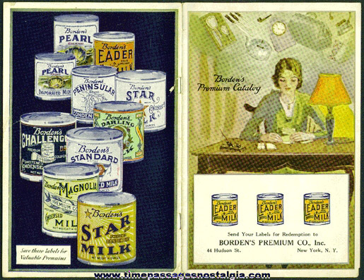 1929 BORDEN’S MILK Premium Catalog Booklet With A Premium Coupon