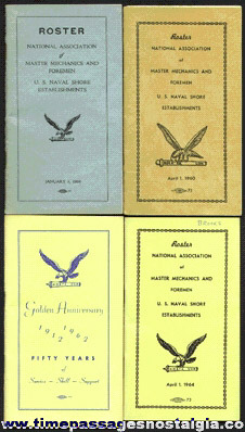 (4) National Association Of Master Mechanics And Foremen Union Roster Books