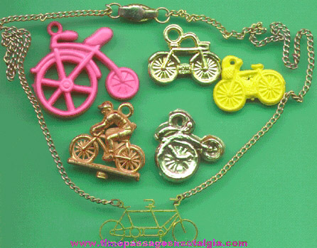 (6) Different Old Bicycle Charms