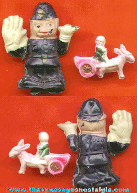 (2) RARE Miniature Hollow Celluloid Toys