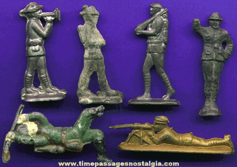 (6) Old Lead Toy Soldiers